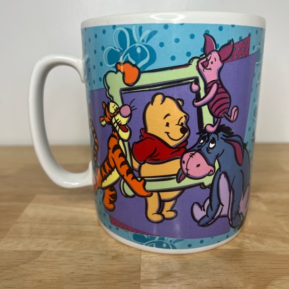 VTG 1997 Sakura Disney Winnie The Pooh Coffee Mug with Piglet  Eeyore & Tigger - Picture 1 of 5